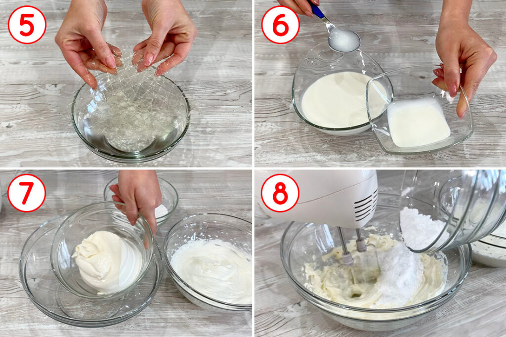 preparazione della crema