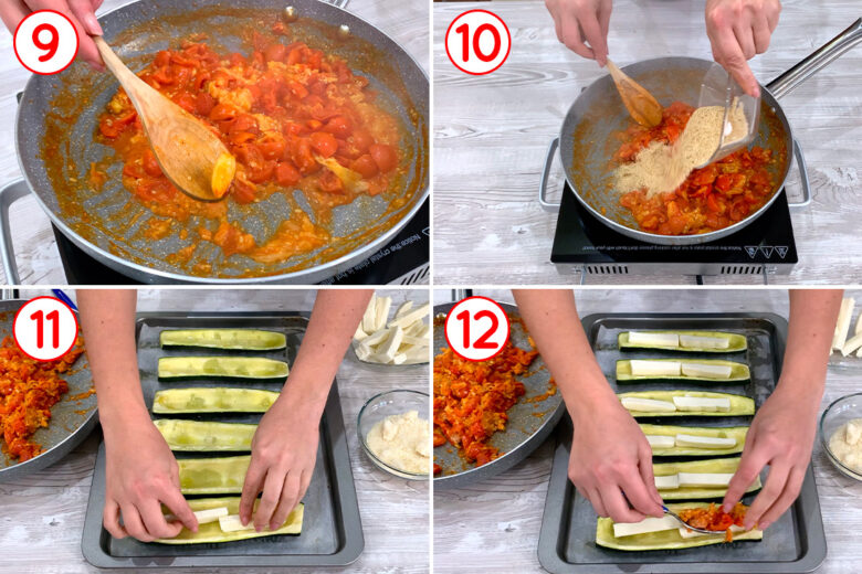 Zucchine ripiene al forno facili - Tuorlo Rosso