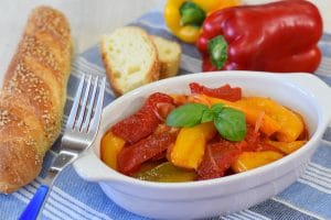 Peperonata siciliana in agrodolce