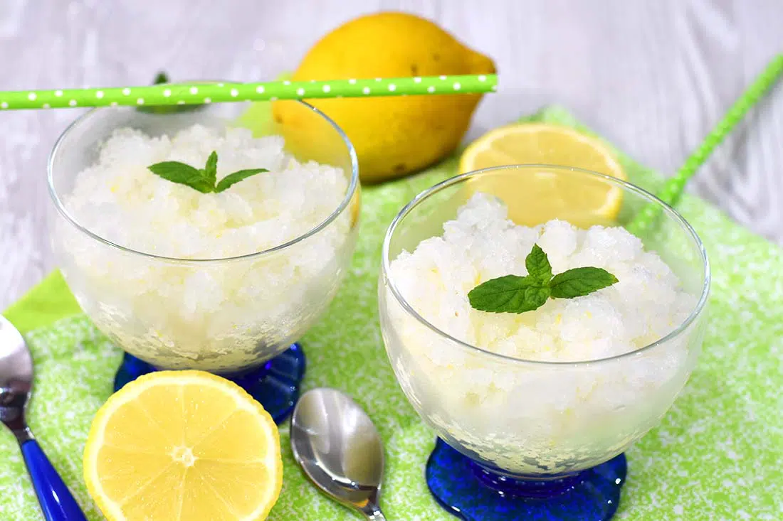 granita al limone