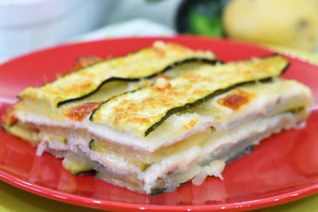 parmigiana di zucchine e patate