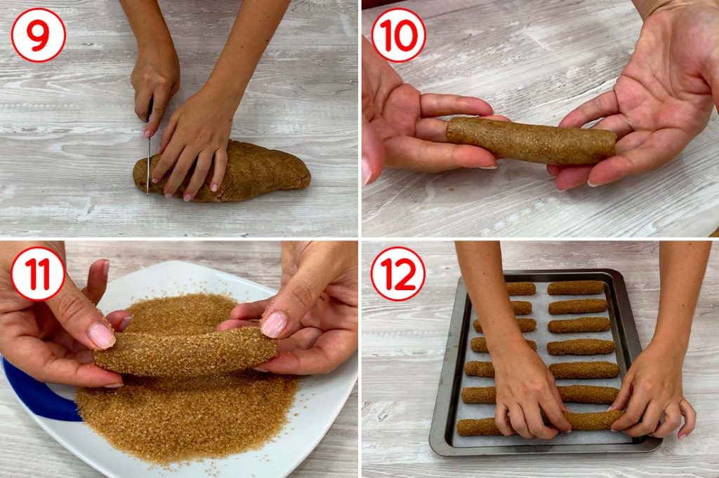 preparazione dei biscotti integrali