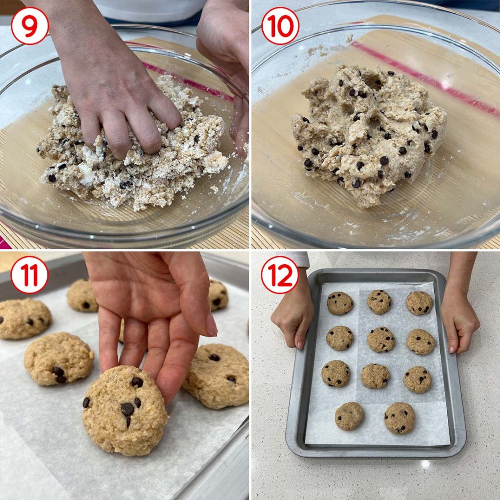 formazione e cottura dei biscotti