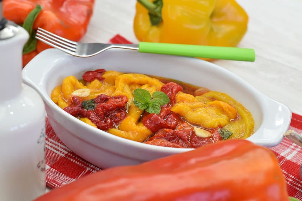 insalata di peperoni cotti alla siciliana