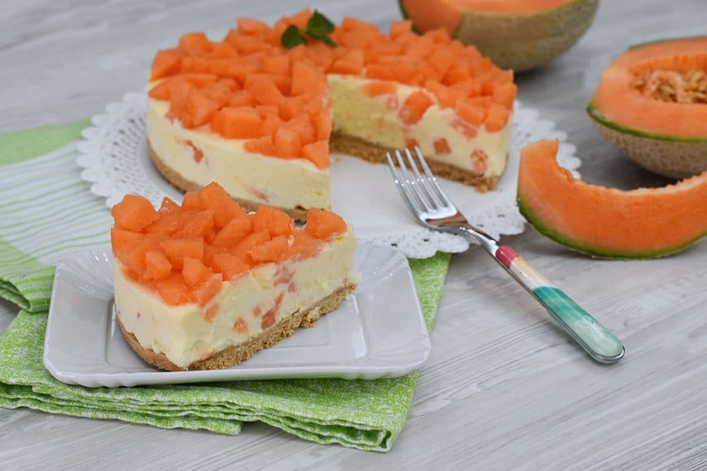 cheesecake al melone cantalupo