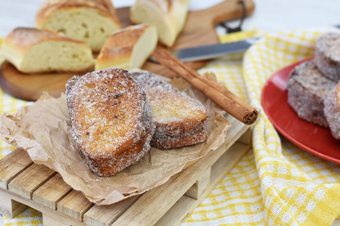 pane fritto con lo zucchero