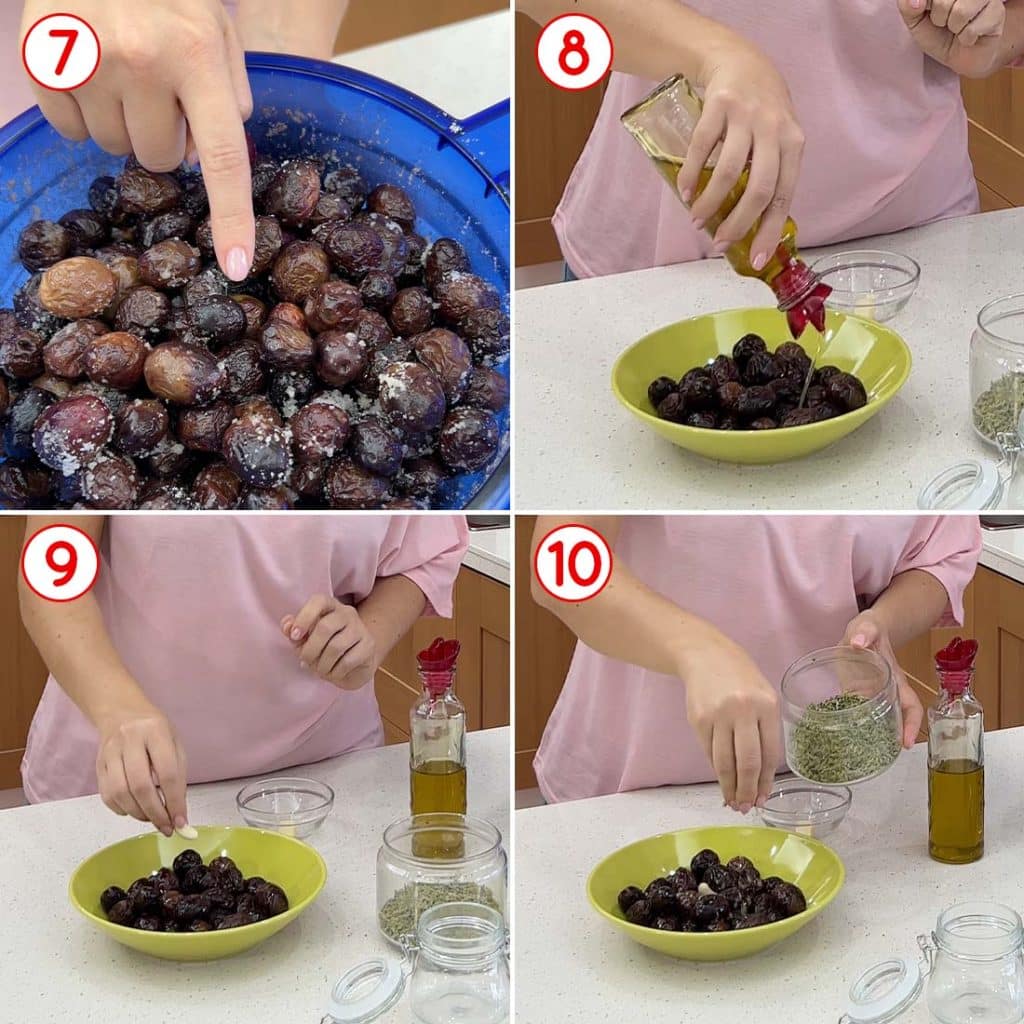 come condire le olive nere