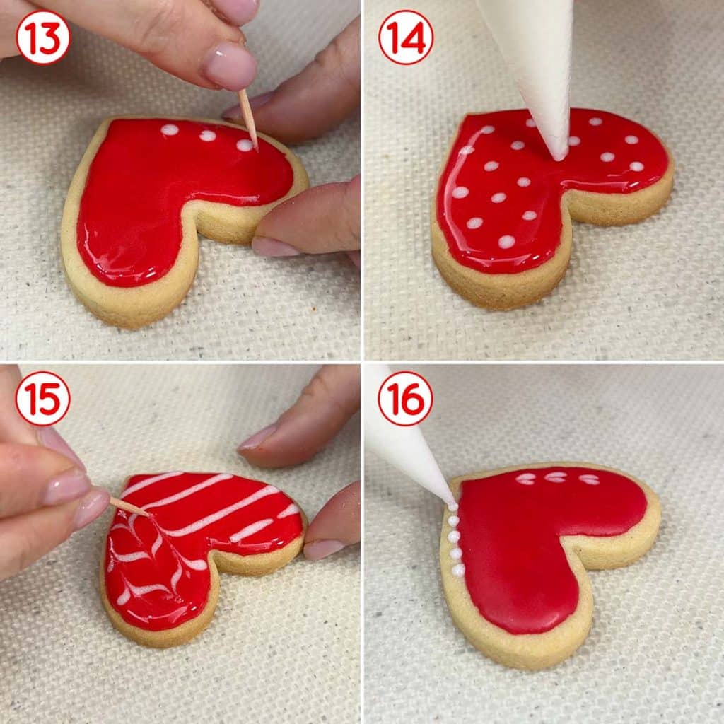 Idee per la decorazione dei biscotti San Valentino