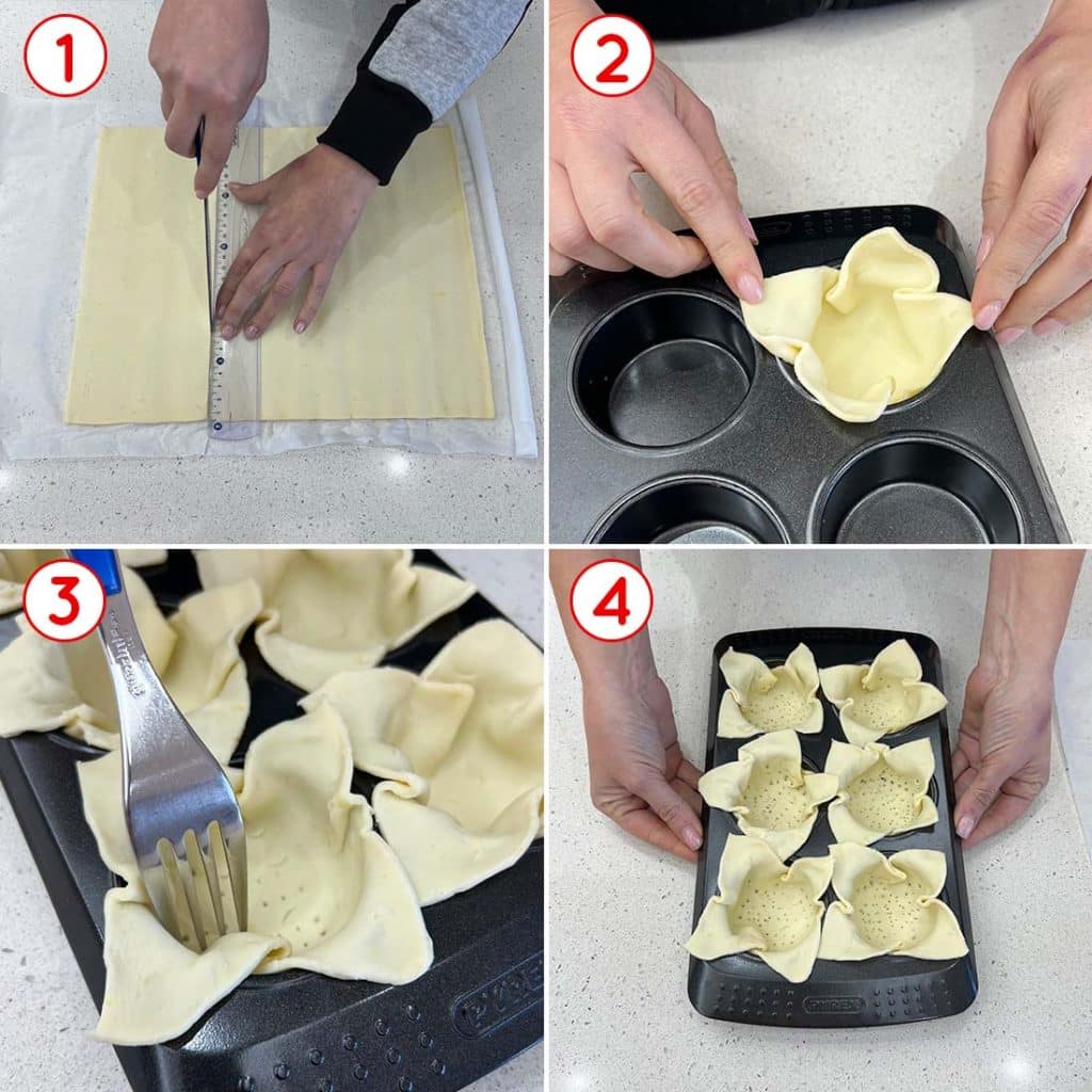 Come fare i cestini di pasta sfoglia