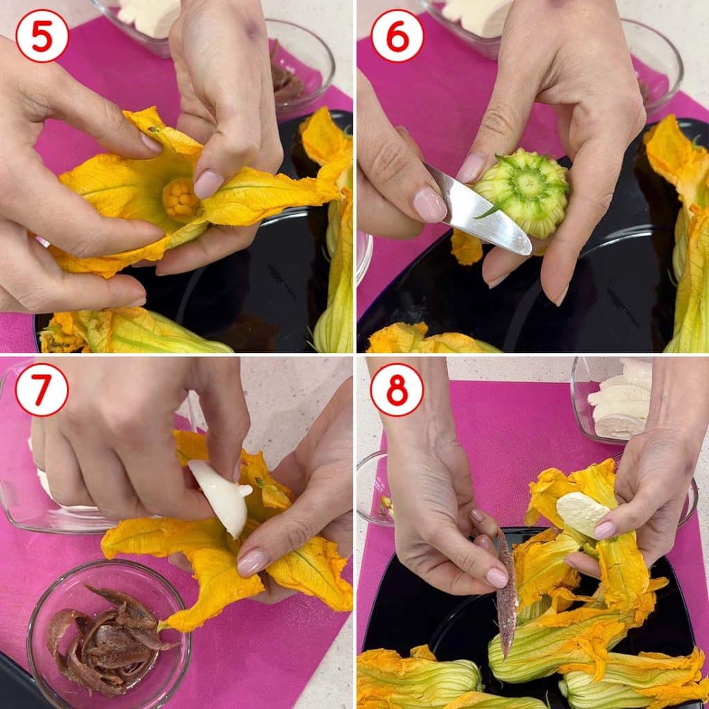 Come pulire i fiori di zucca