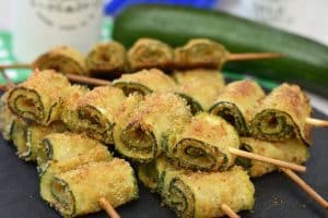 Rotolini di zucchine al forno