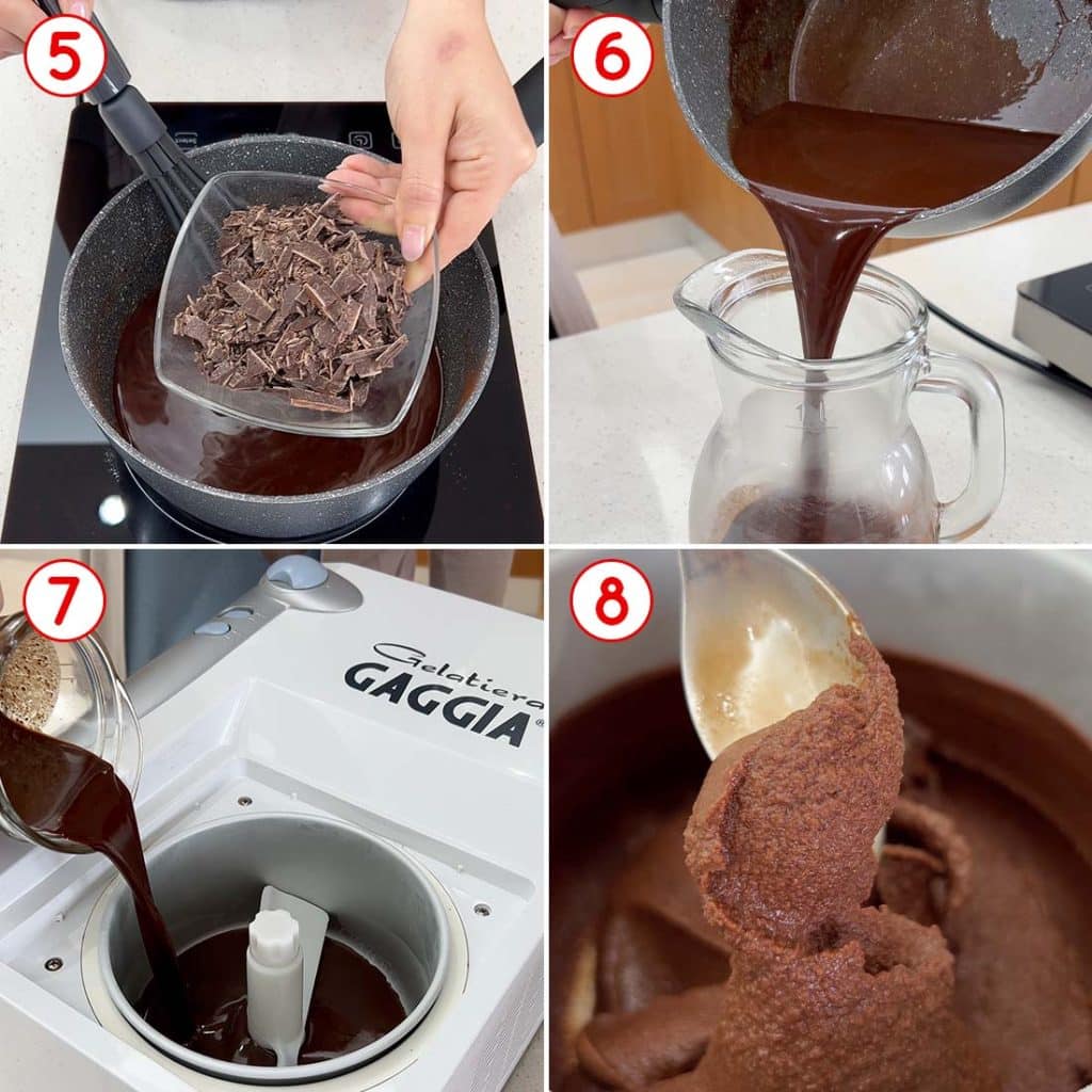 Come fare la granita al cioccolato con la gelatiera