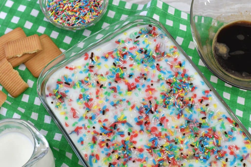 biancomangiare con i biscotti