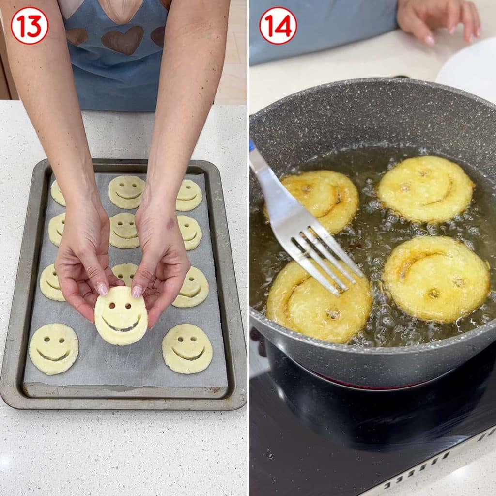 Frittura delle patate smile