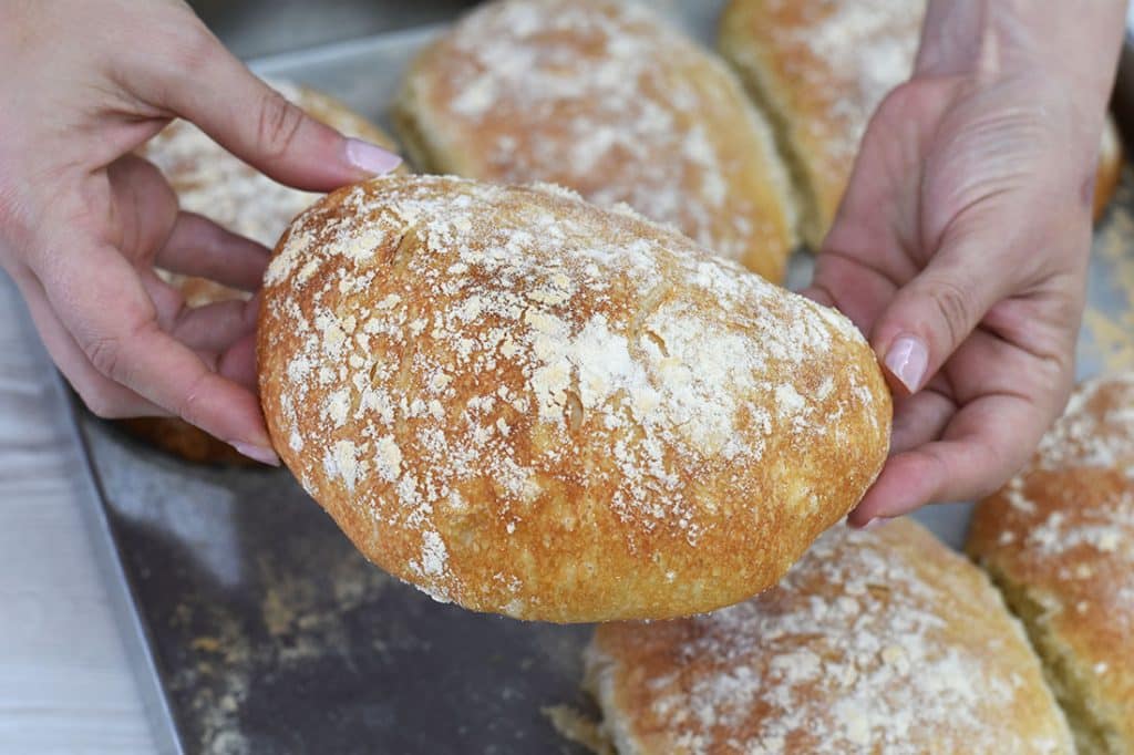 pane ciabatta fatto in casa