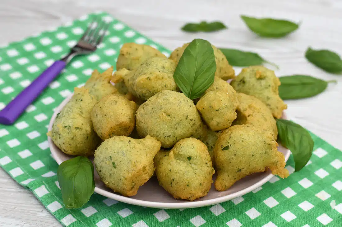 frittelle di basilico