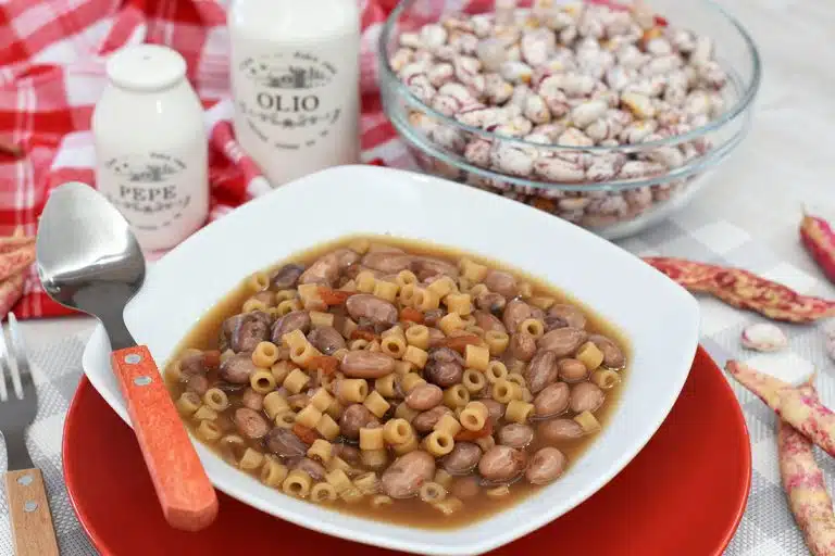 pasta e fagioli freschi