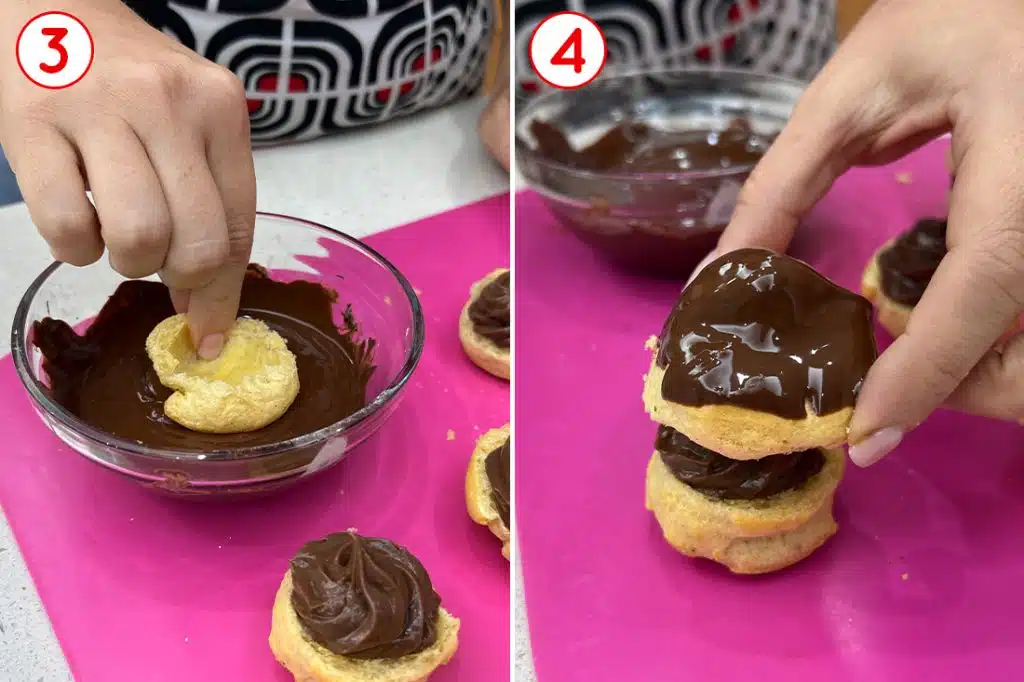 Glassa per bignè al cioccolato