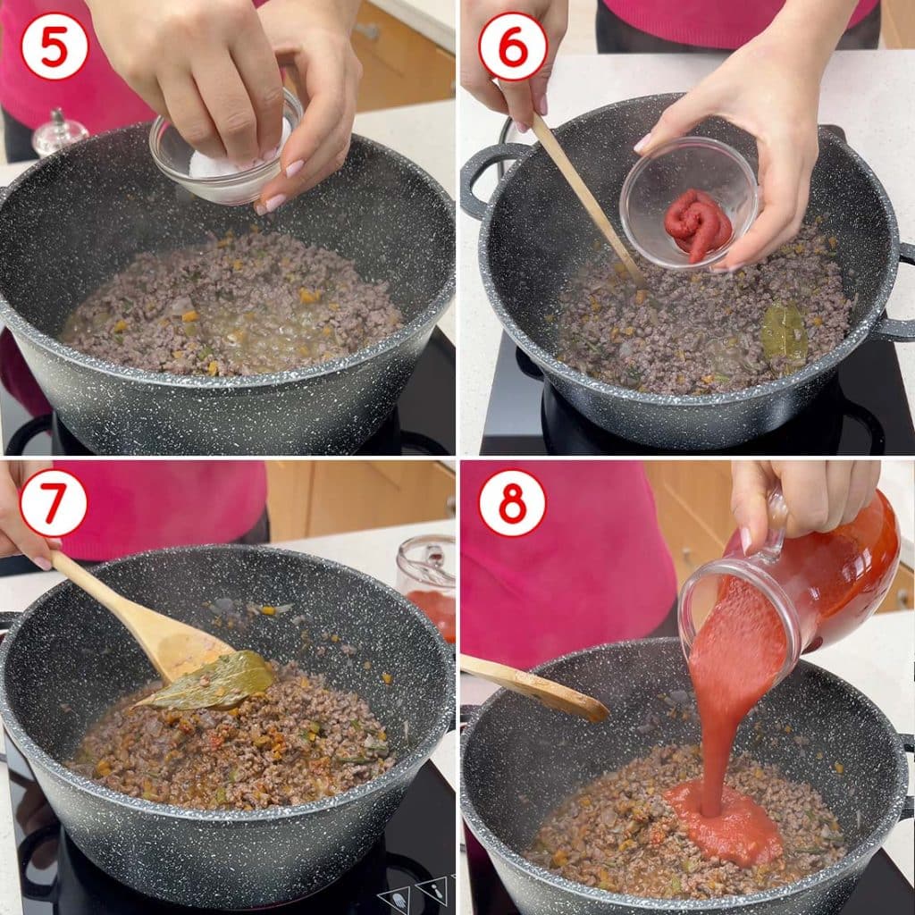 Ultimi ingredienti del ragù