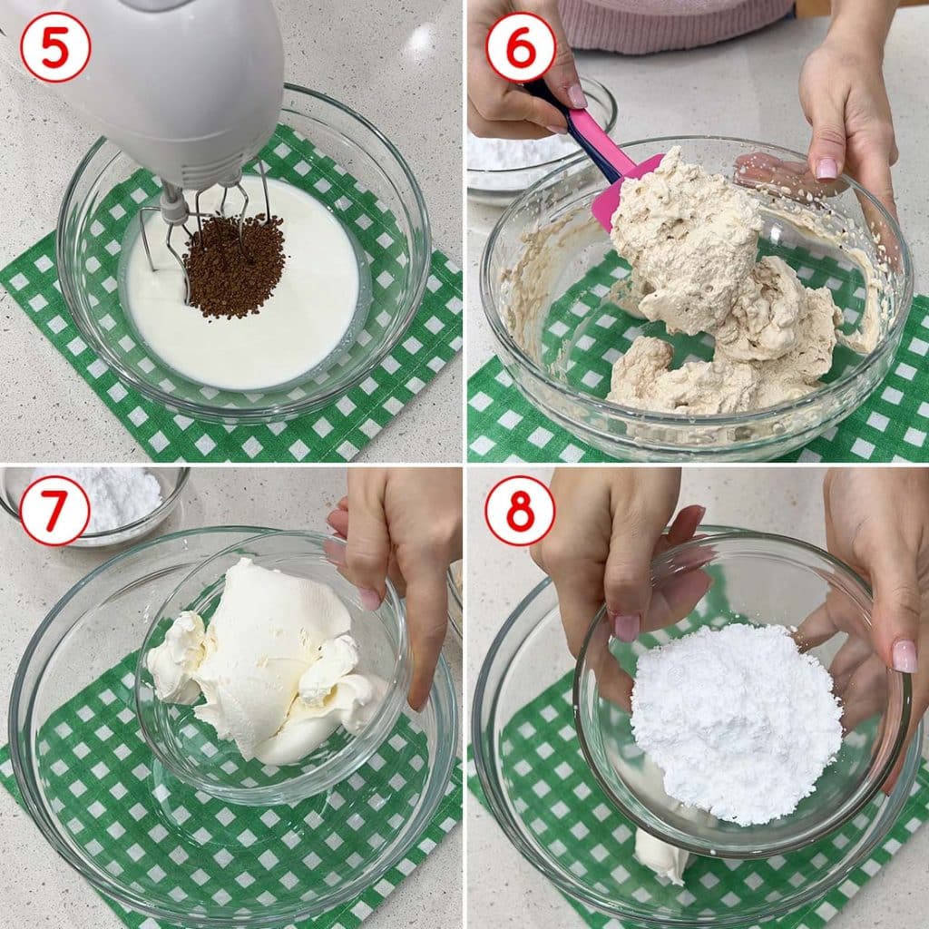 Preparazione della crema
