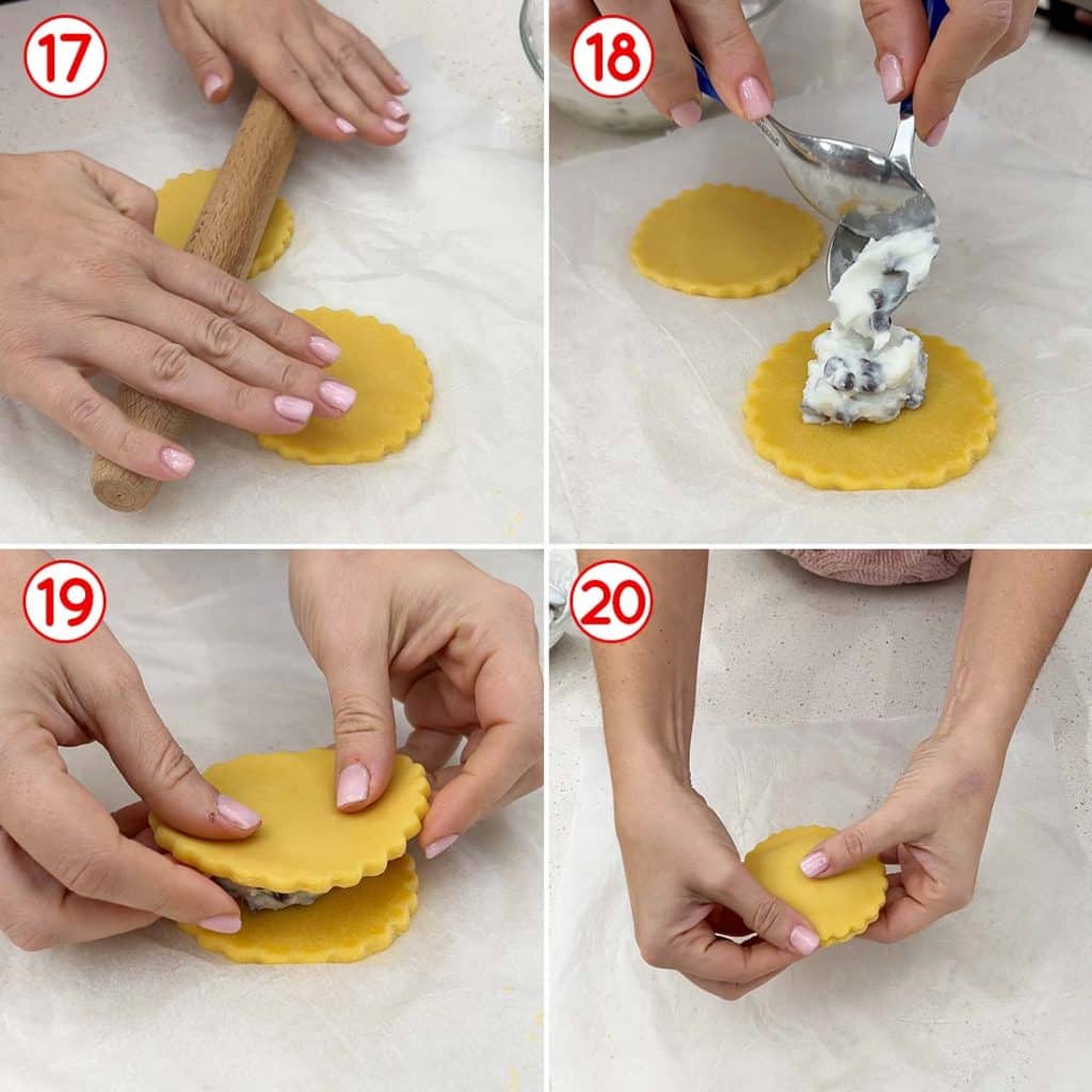 formazione panelle dolci ripiene