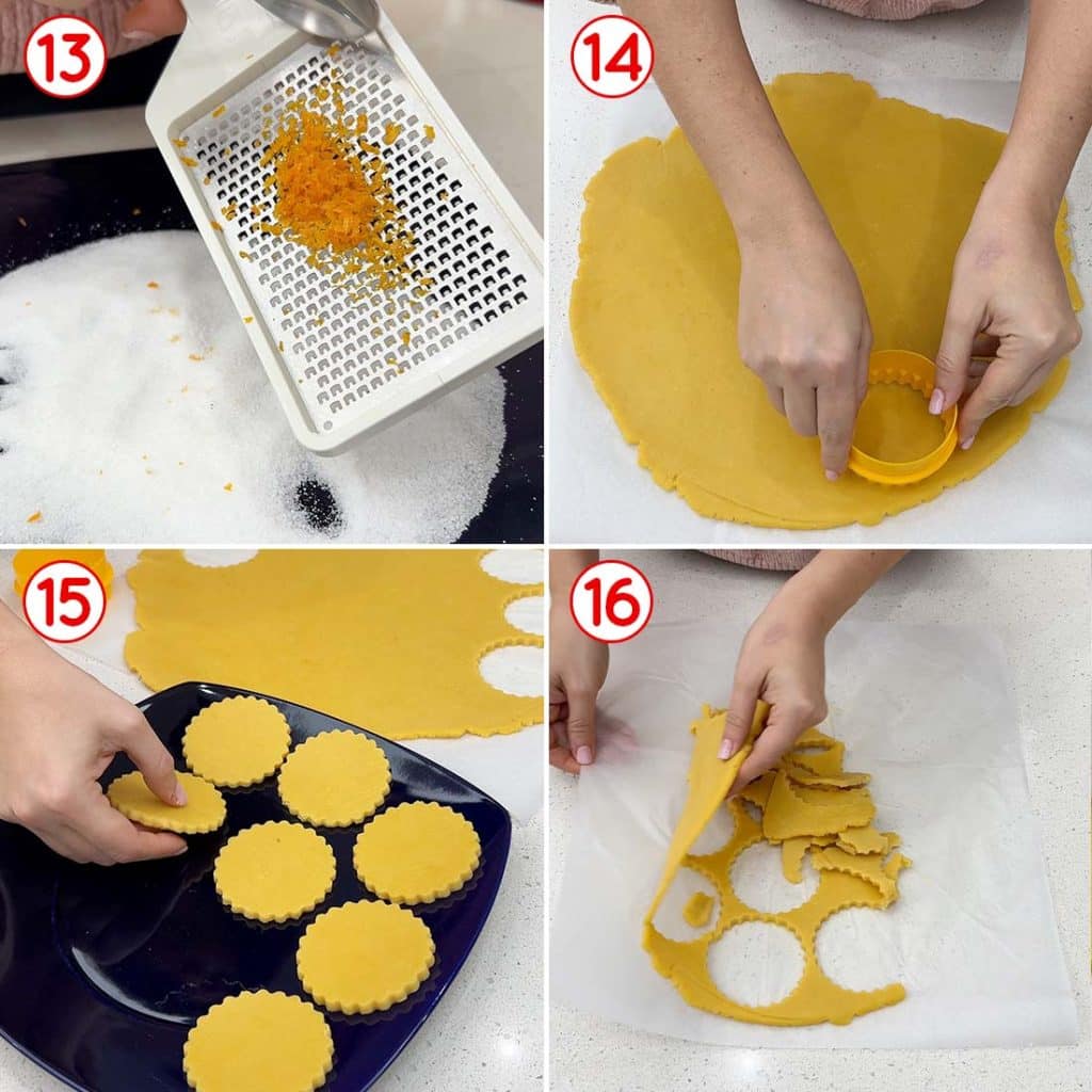 Realizzazione delle panelle dolci