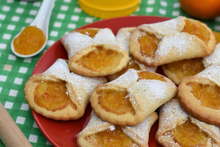 fazzoletti di frolla all'arancia