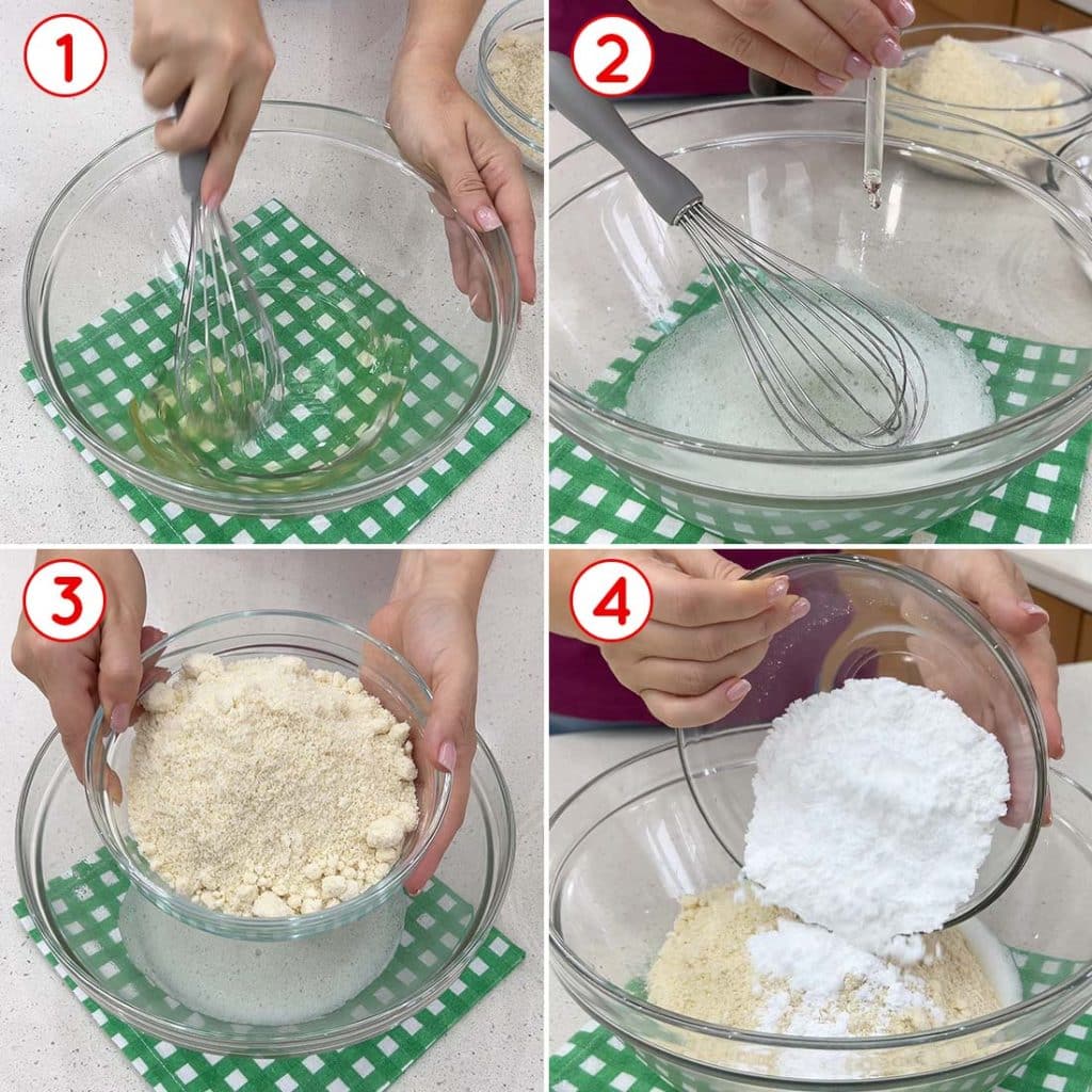 Preparazione della pasta di mandorle