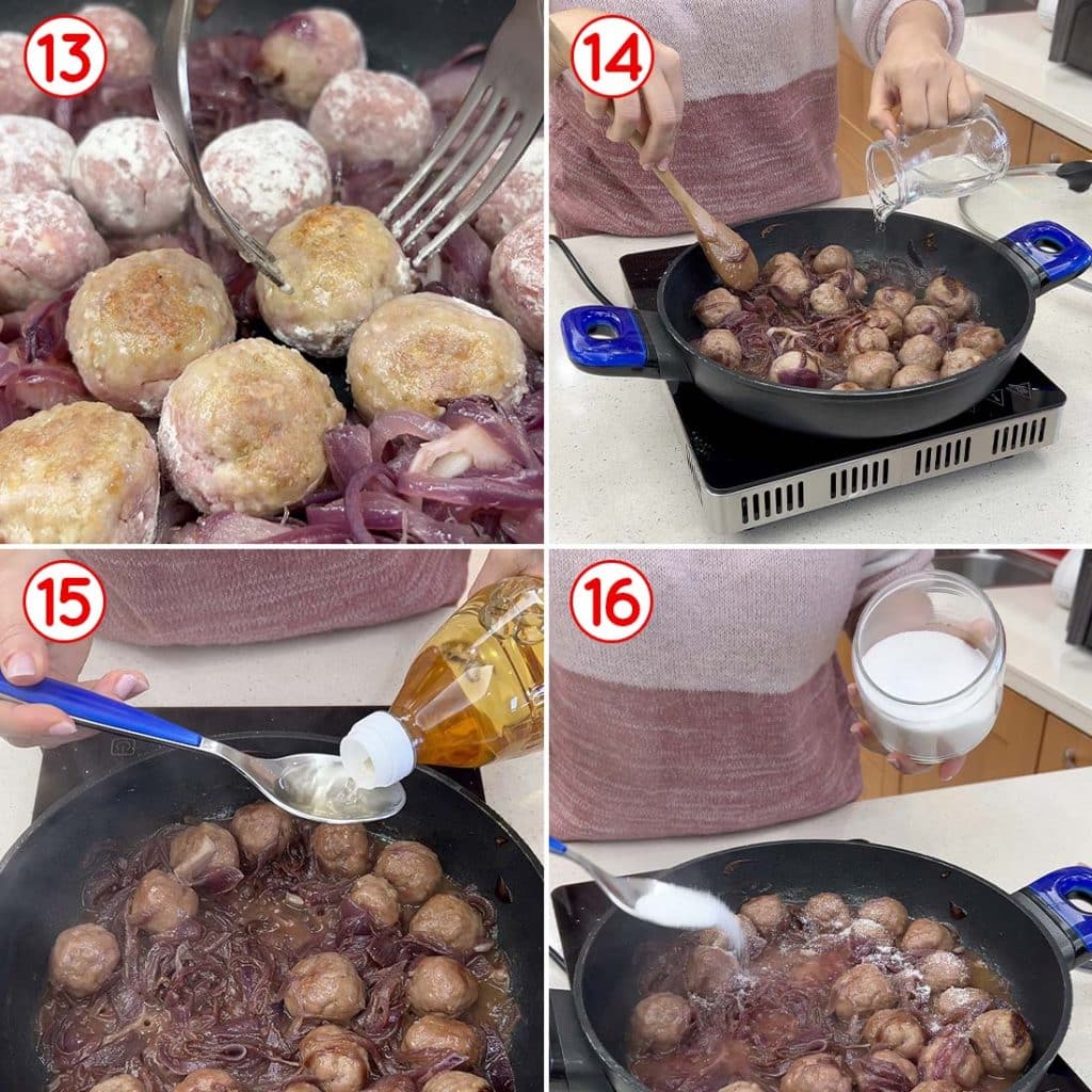 Polpette alla siciliana in agrodolce