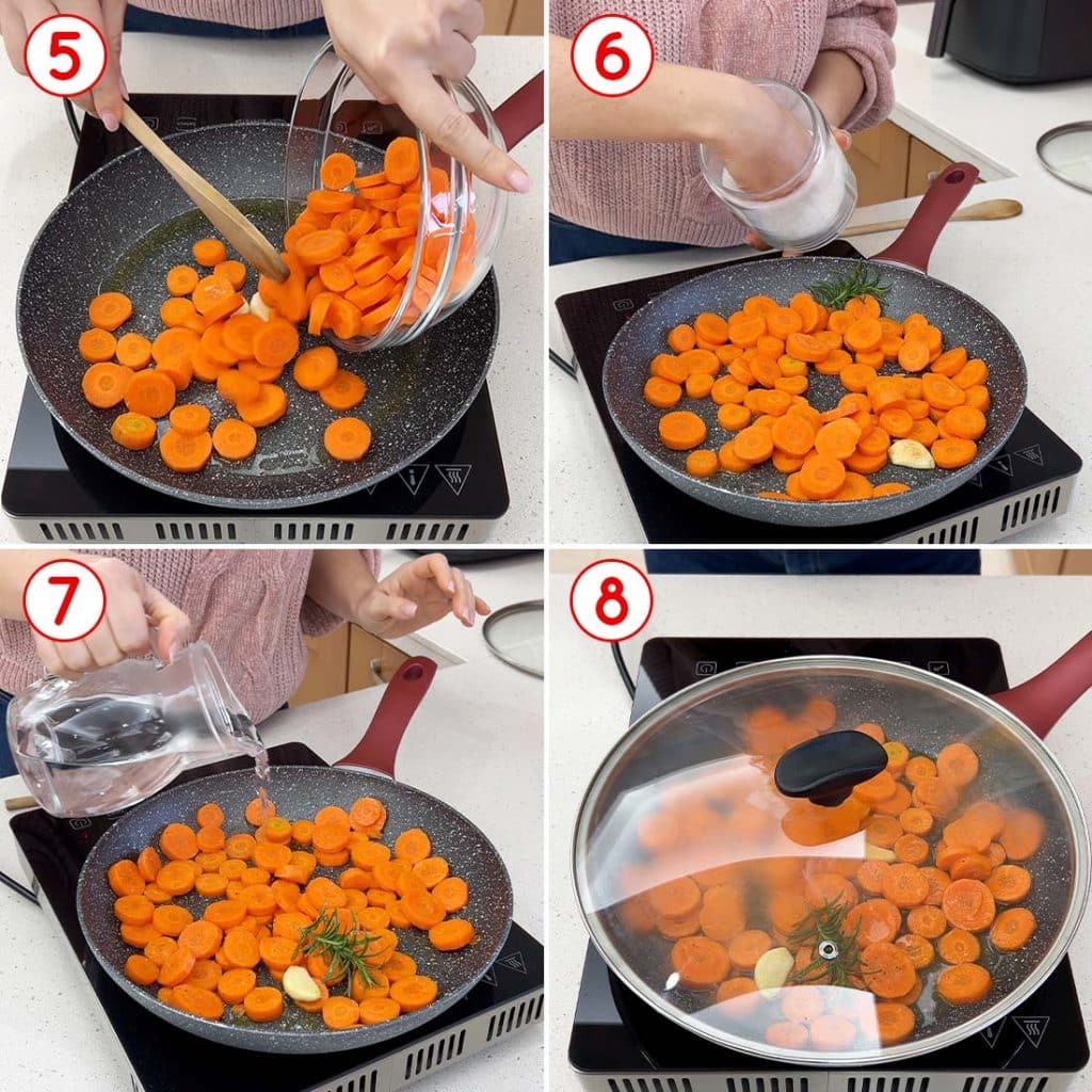 Contorno di carote in padella