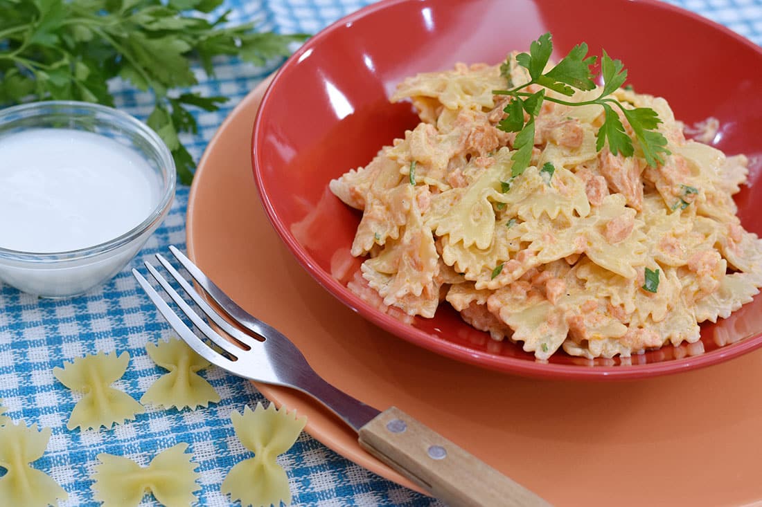 farfalle al salmone