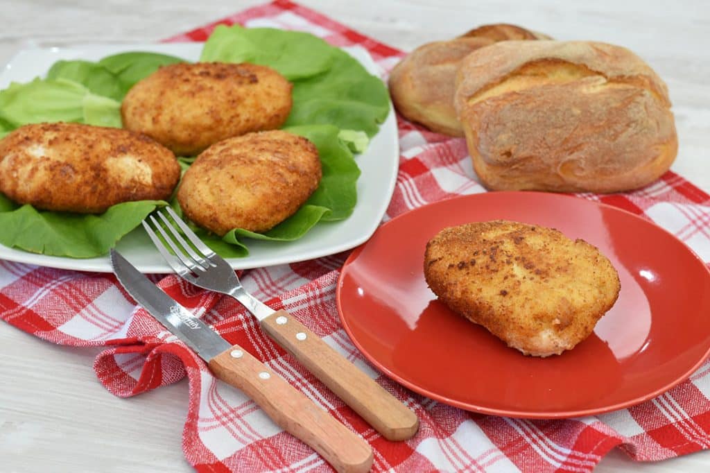 panzerotti di pollo fritti
