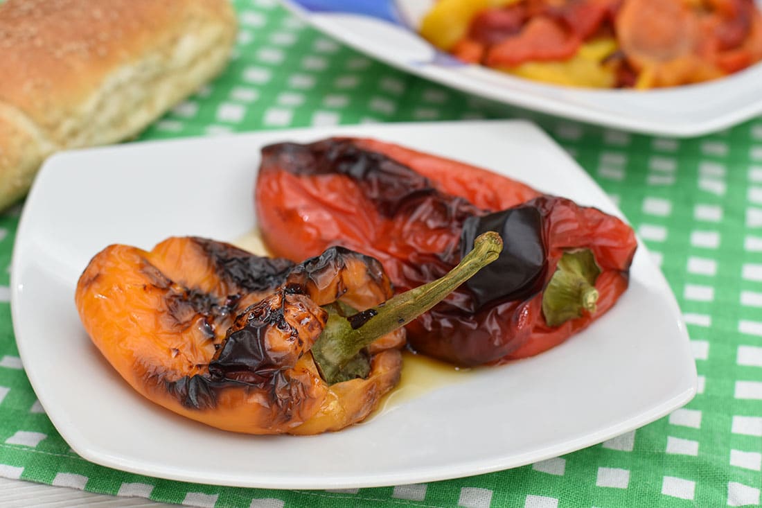 peperoni arrostiti in friggitrice ad aria