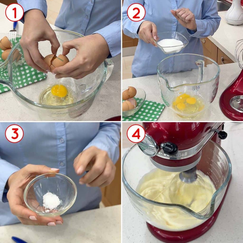 Preparazione del pan di Spagna
