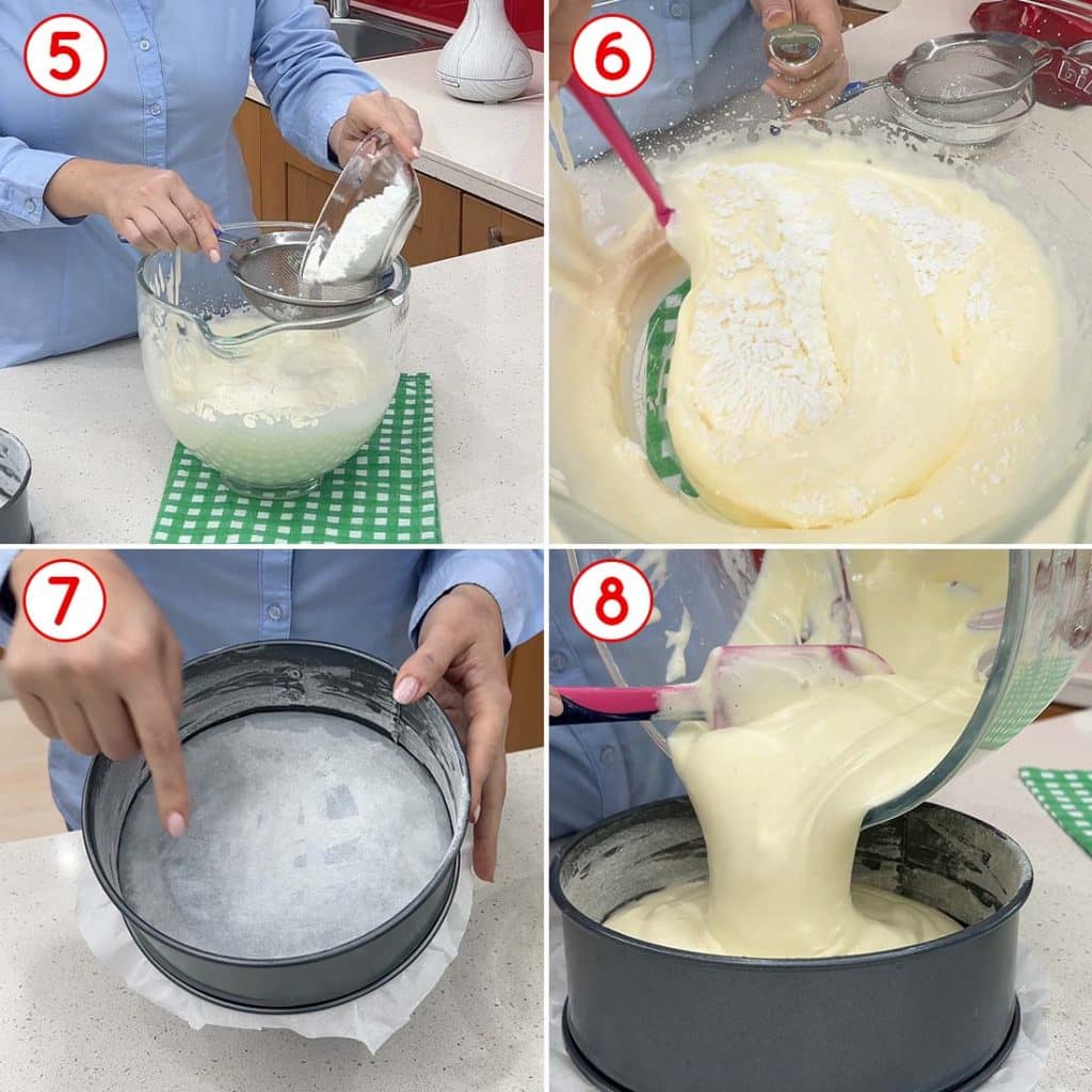 Pan di Spagna pronto per la cottura