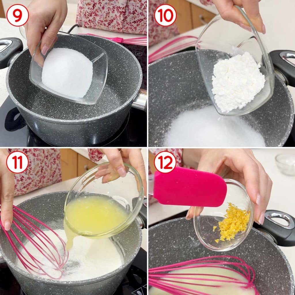 Preparazione della mousse al limone