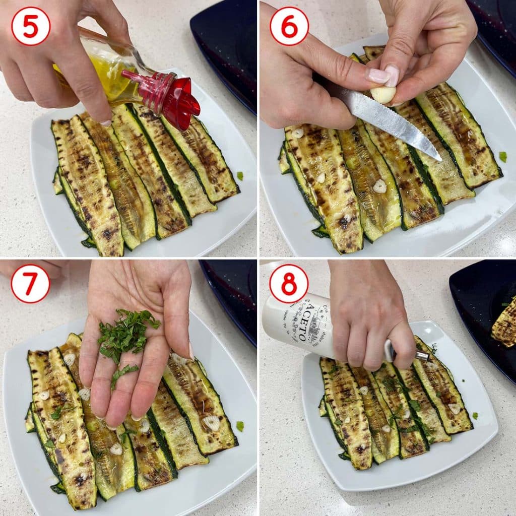 Come condire le zucchine grigliate