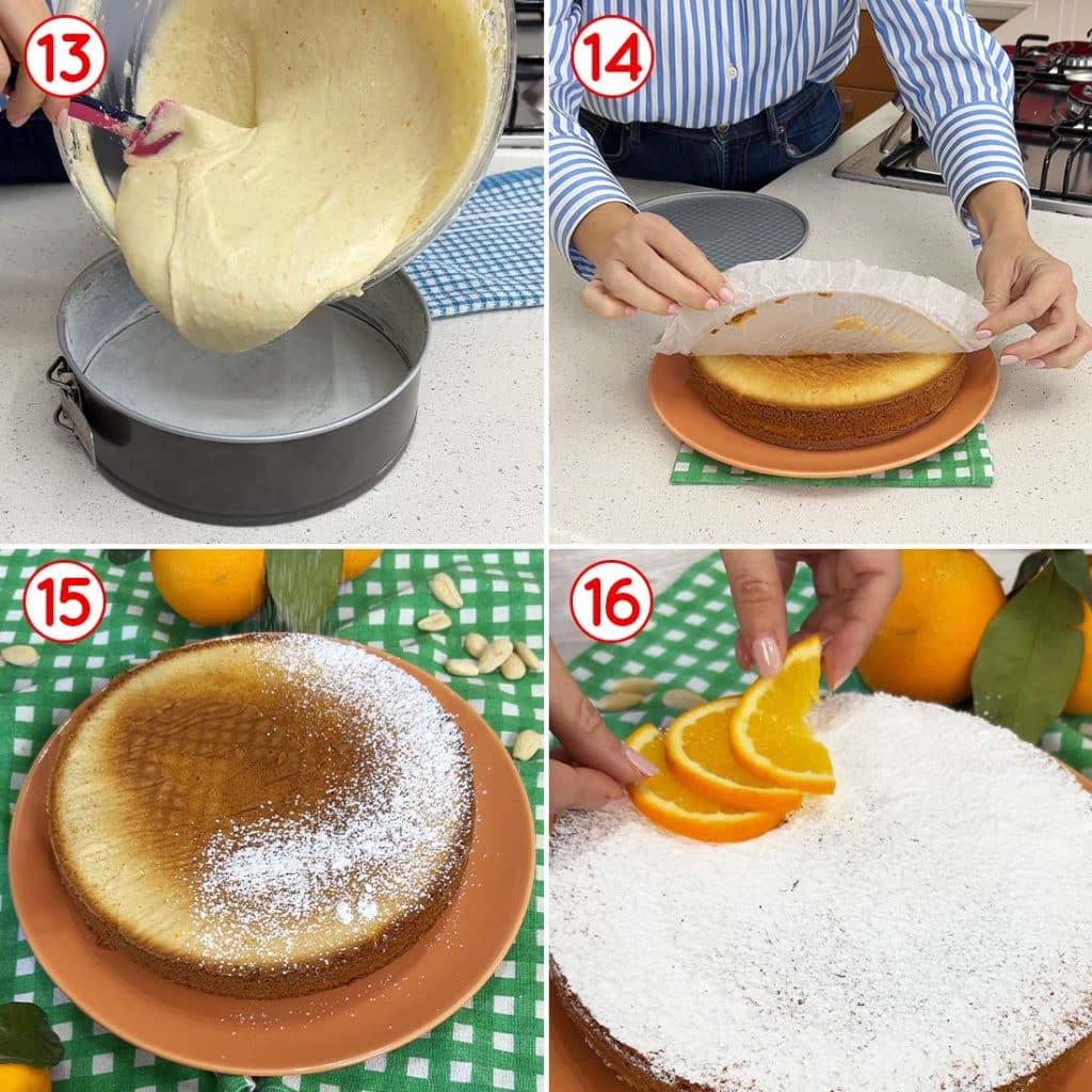 Caprese all'arancia in cottura