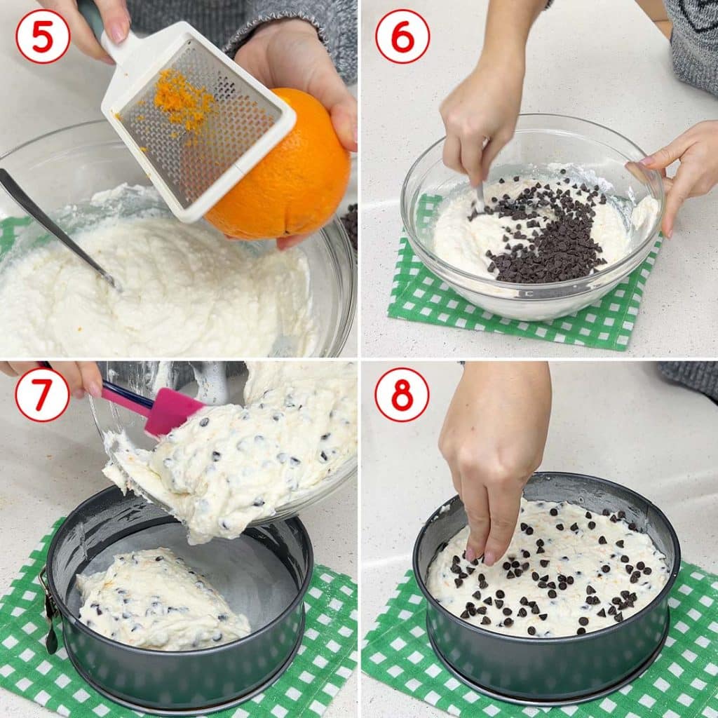 Torta di ricotta e cioccolato