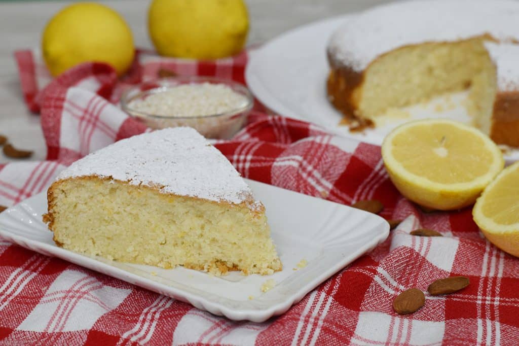 torta di riso e mandorle al limone