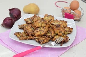 Frittelle di cipolle e patate