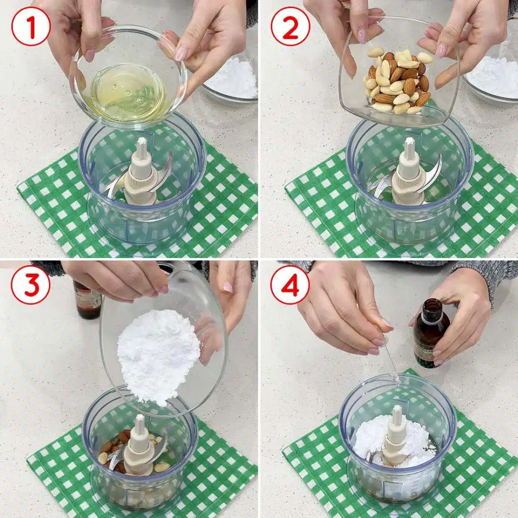 Ingredienti per la glassa per colomba