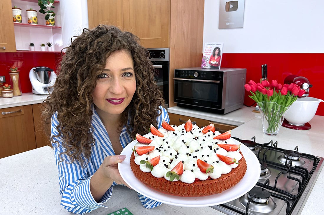 crostata morbida alle fragole
