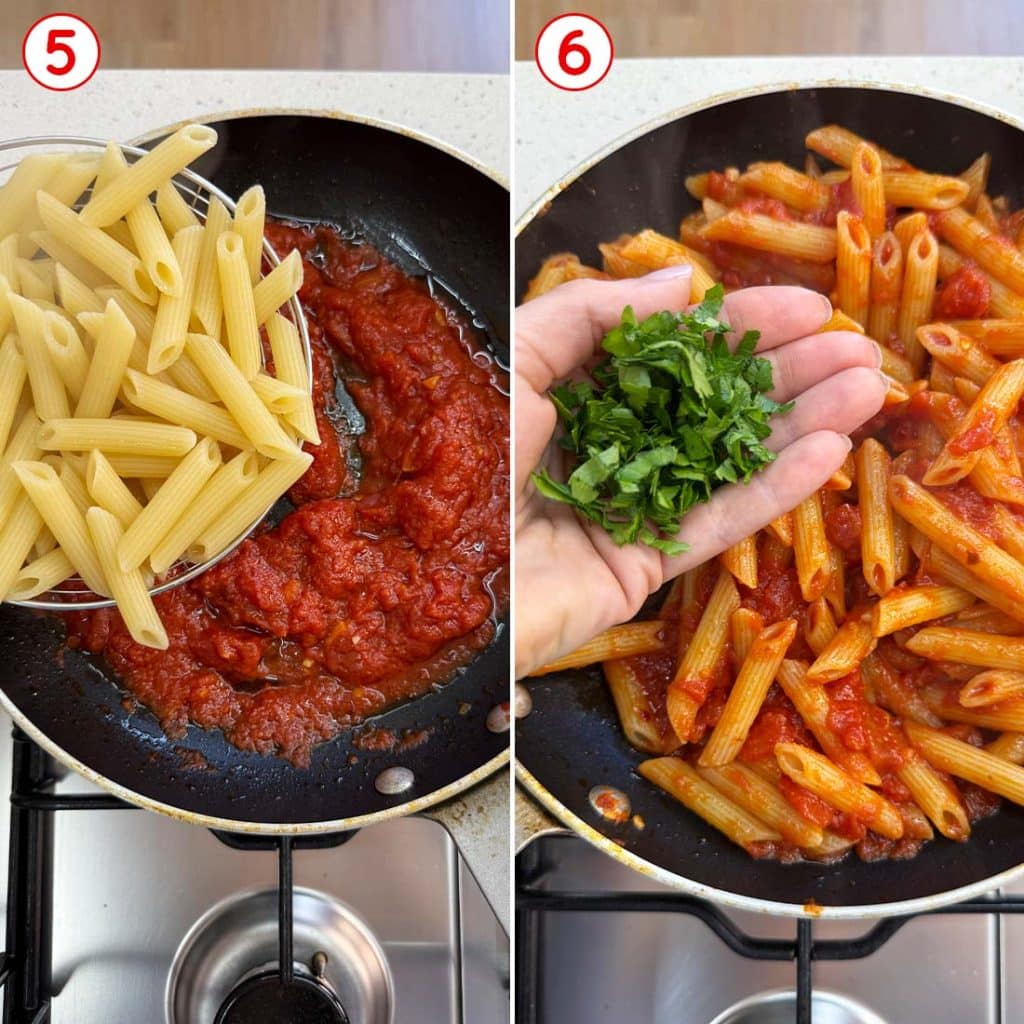 Penne all arrabbiata pronte