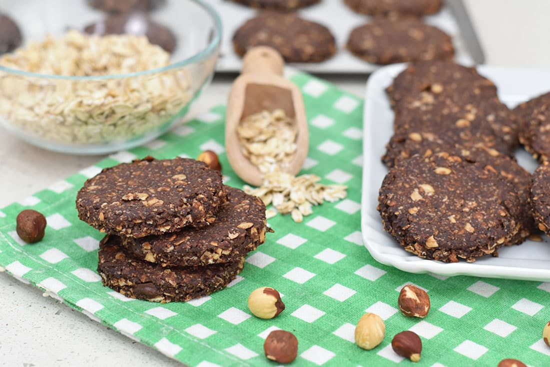 Biscotti avena e cioccolato