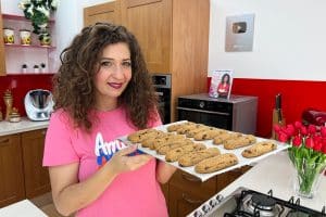 Biscotti di semola con gocce di cioccolato