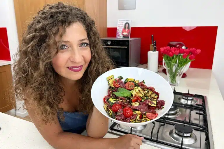 insalata di zucchine grigliate e bresaola