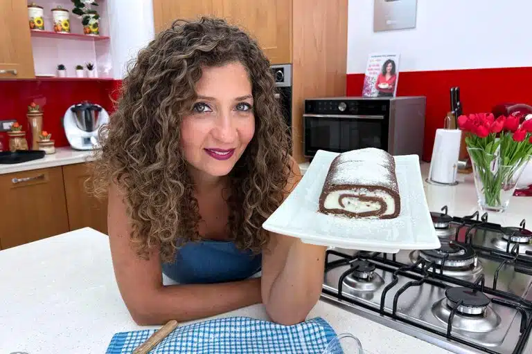 Rotolo di biscotti al cacao senza cottura