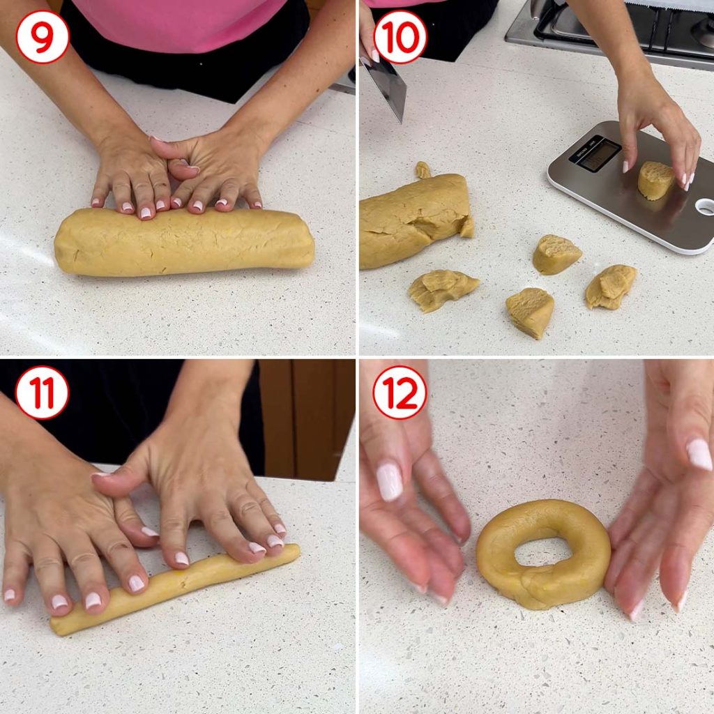 Formazione dei taralli da inzuppo