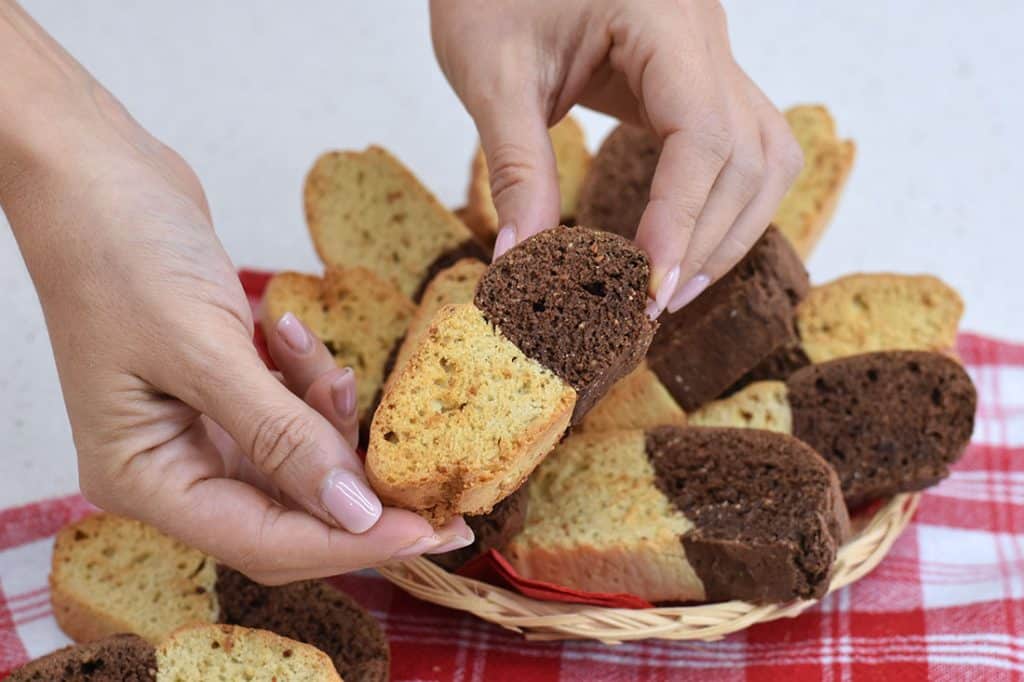 biscotti bicolore senza burro